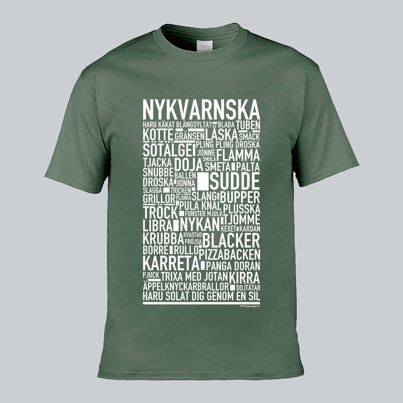 Nykvarnska Dialekt Text T-shirt