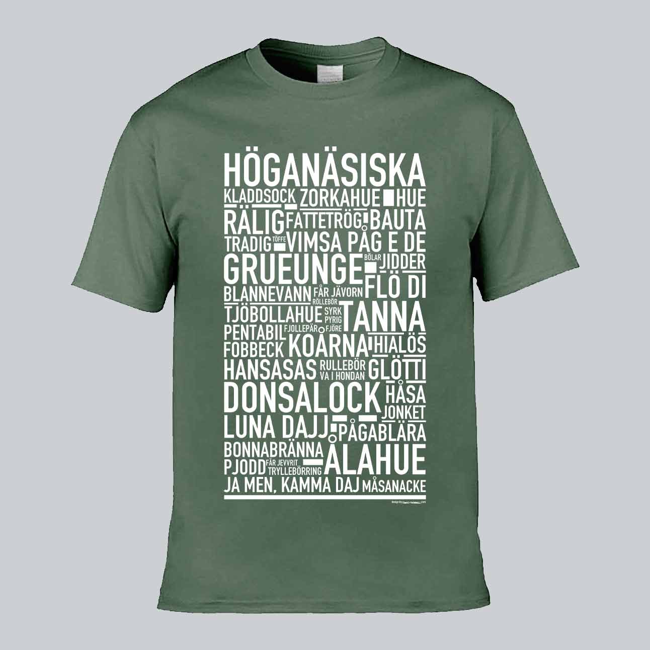 Höganäsiska Dialekt Text T-shirt