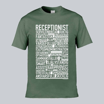 Receptionist Text T-shirt