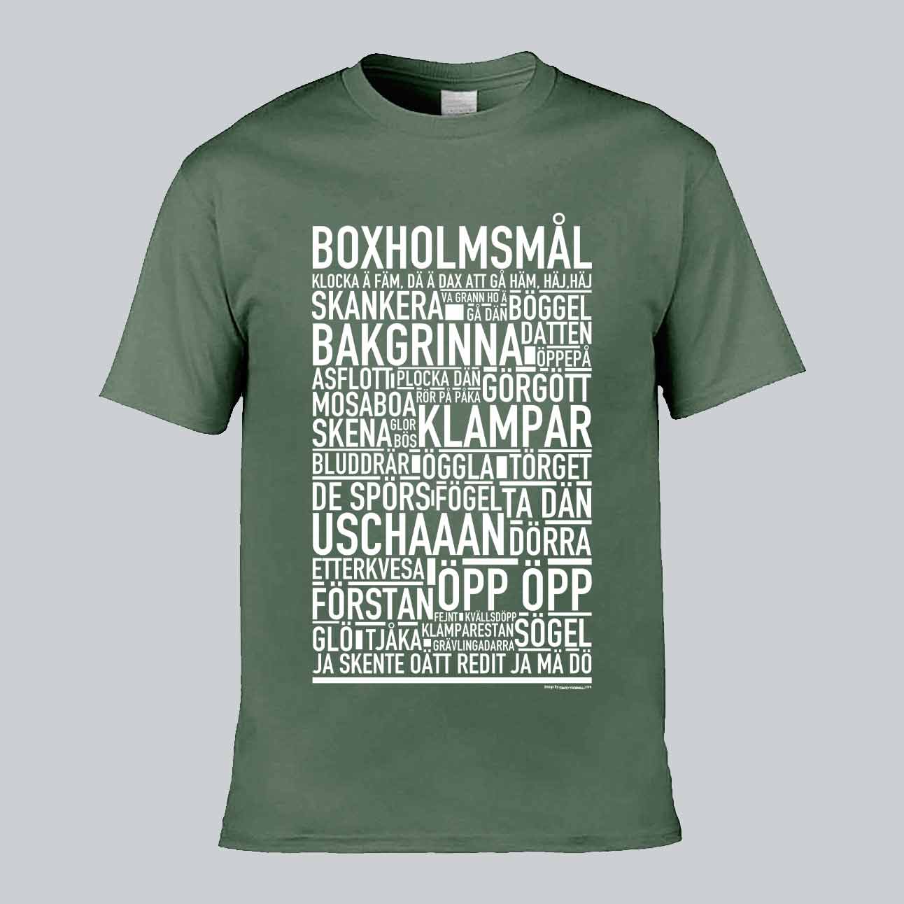 Boxholmsmål Dialekt Text T-shirt