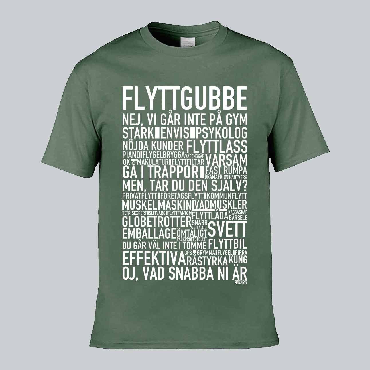 Flyttgubbe Text T-shirt