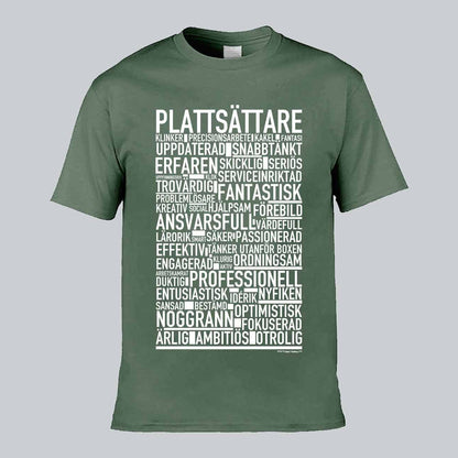 Plattsättare Text T-shirt