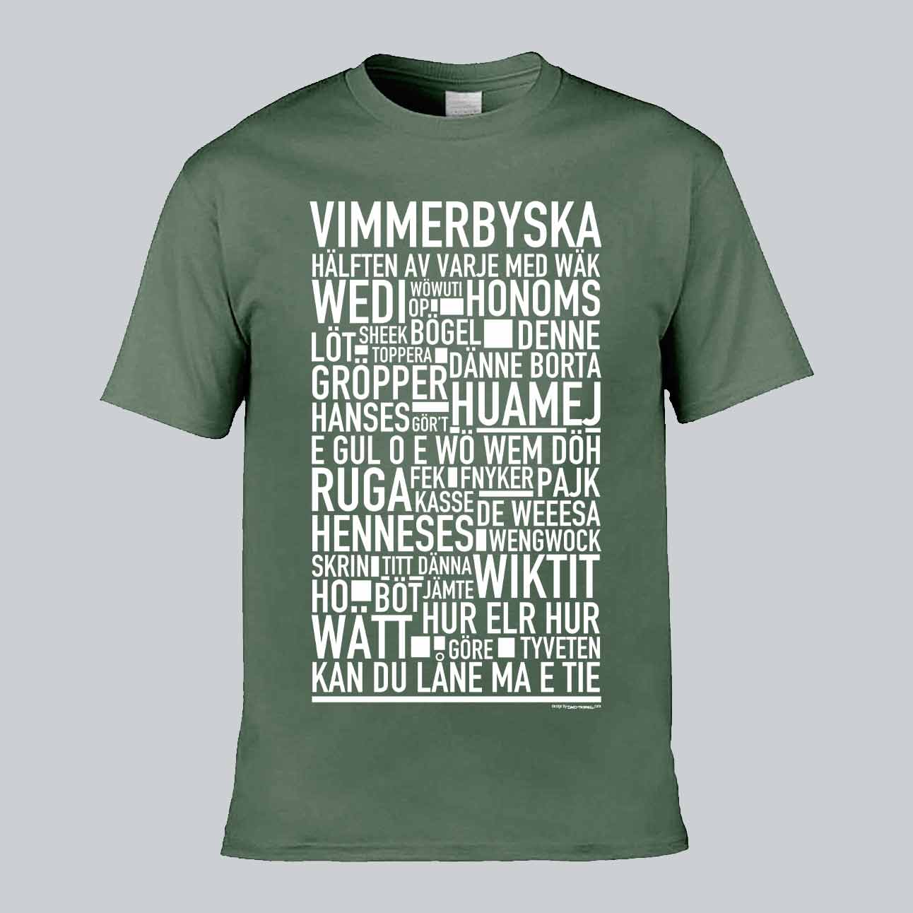 Vimmerbyska Dialekt Text T-shirt