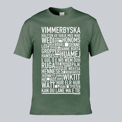 Vimmerbyska Dialekt Text T-shirt