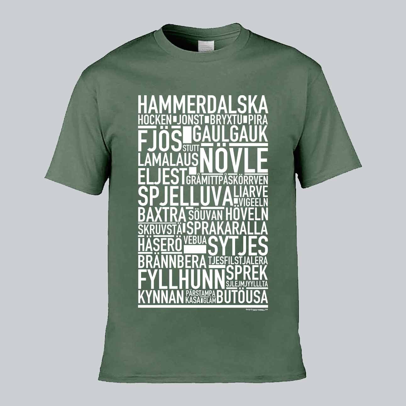 Hammerdalska Dialekt Text T-shirt