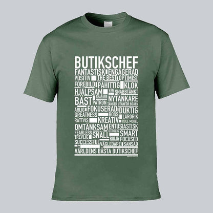 Butikschef Text T-shirt