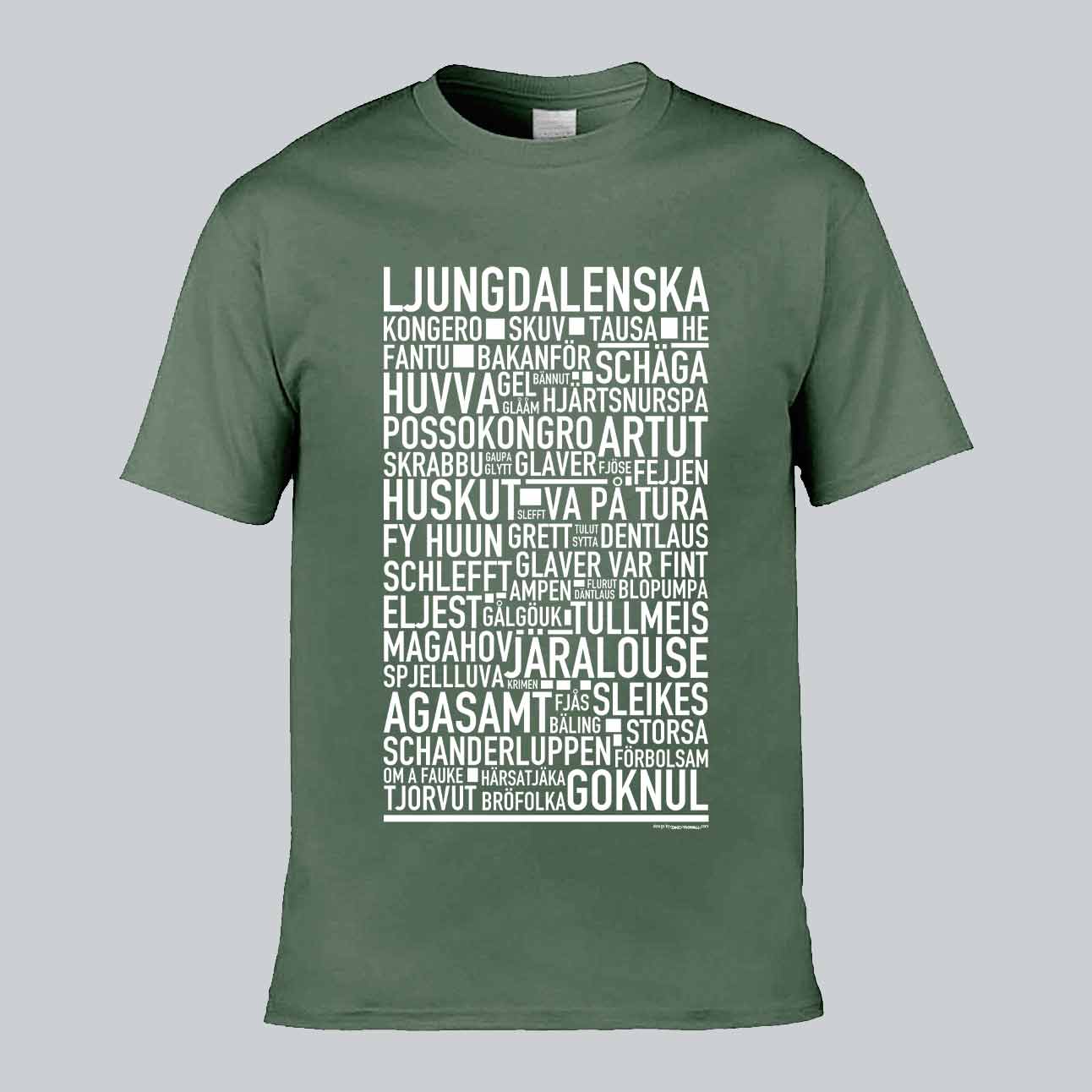 Ljungdalenska Dialekt Text T-shirt