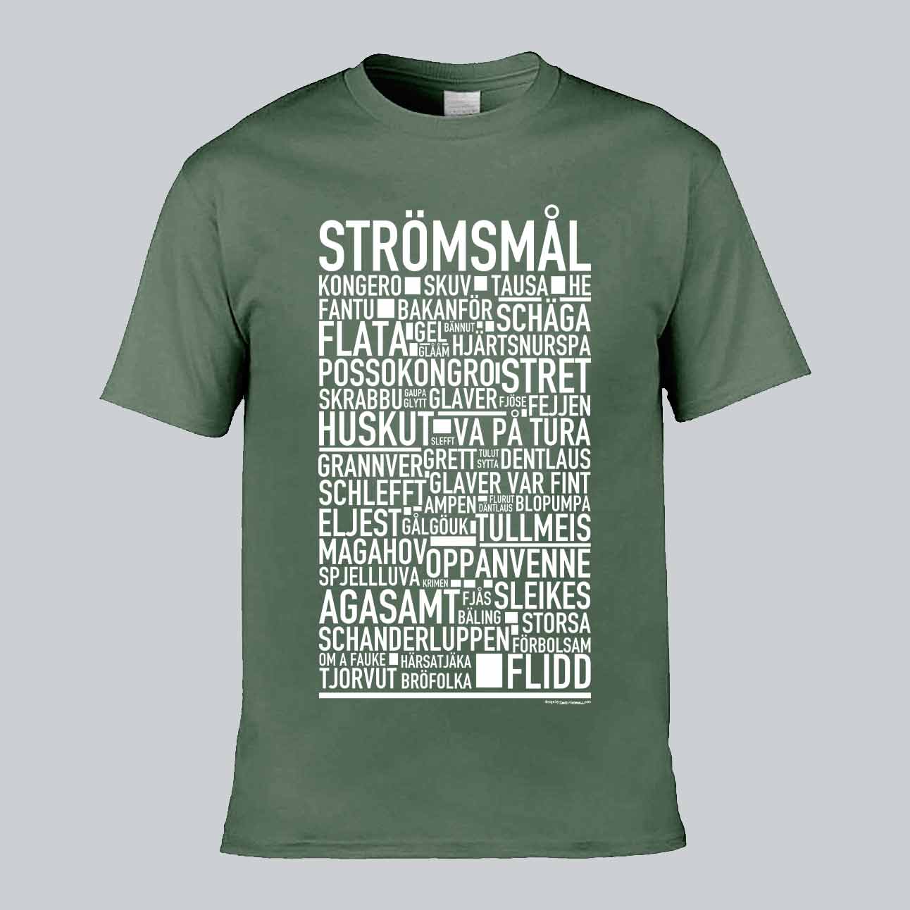 Strömsmål Dialekt Text T-shirt