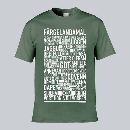 Färgelandamål Dialekt Text T-shirt