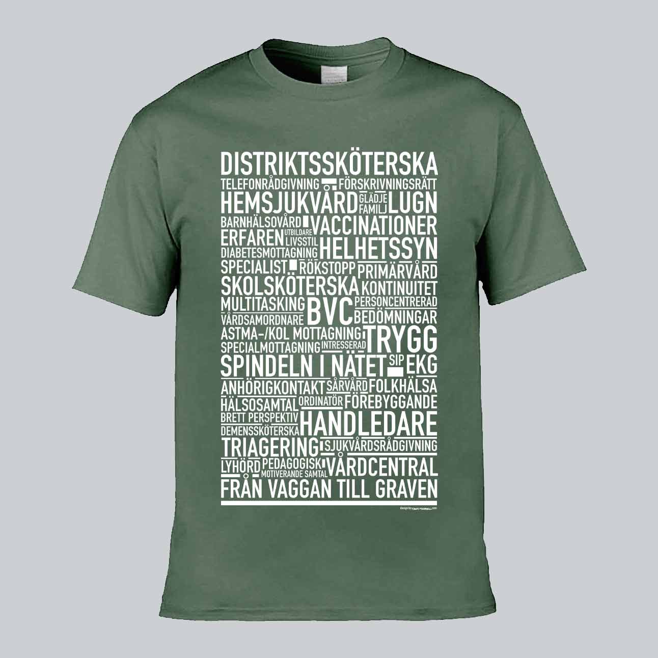 Distriktssköterska Text T-shirt