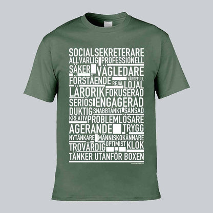 Socialsekreterare Text T-shirt