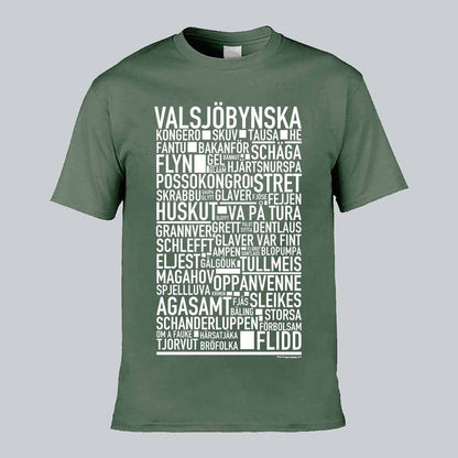 Valsjöbynska Dialekt Text T-shirt