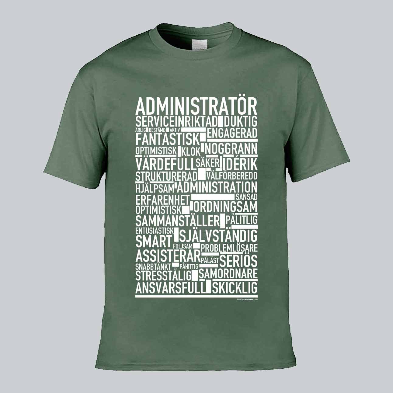 Administratör Text T-shirt