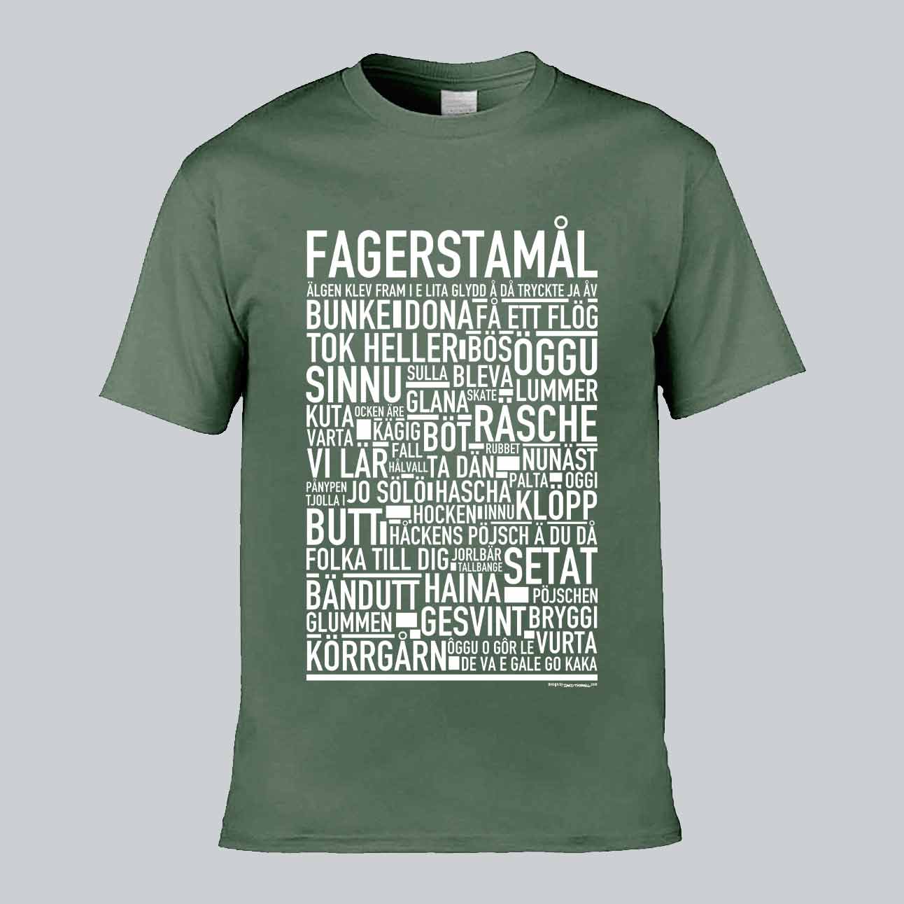 Fagerstamål Dialekt Text T-shirt