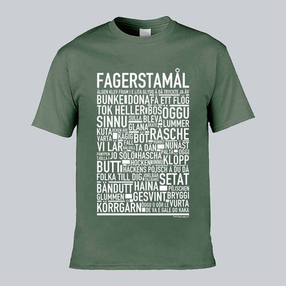 Fagerstamål Dialekt Text T-shirt