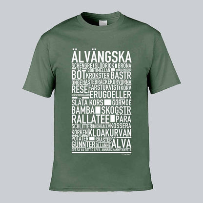 Älvängska Dialekt Text T-shirt