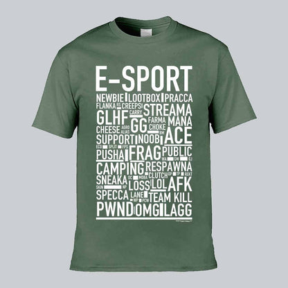 E-Sport Text T-shirt