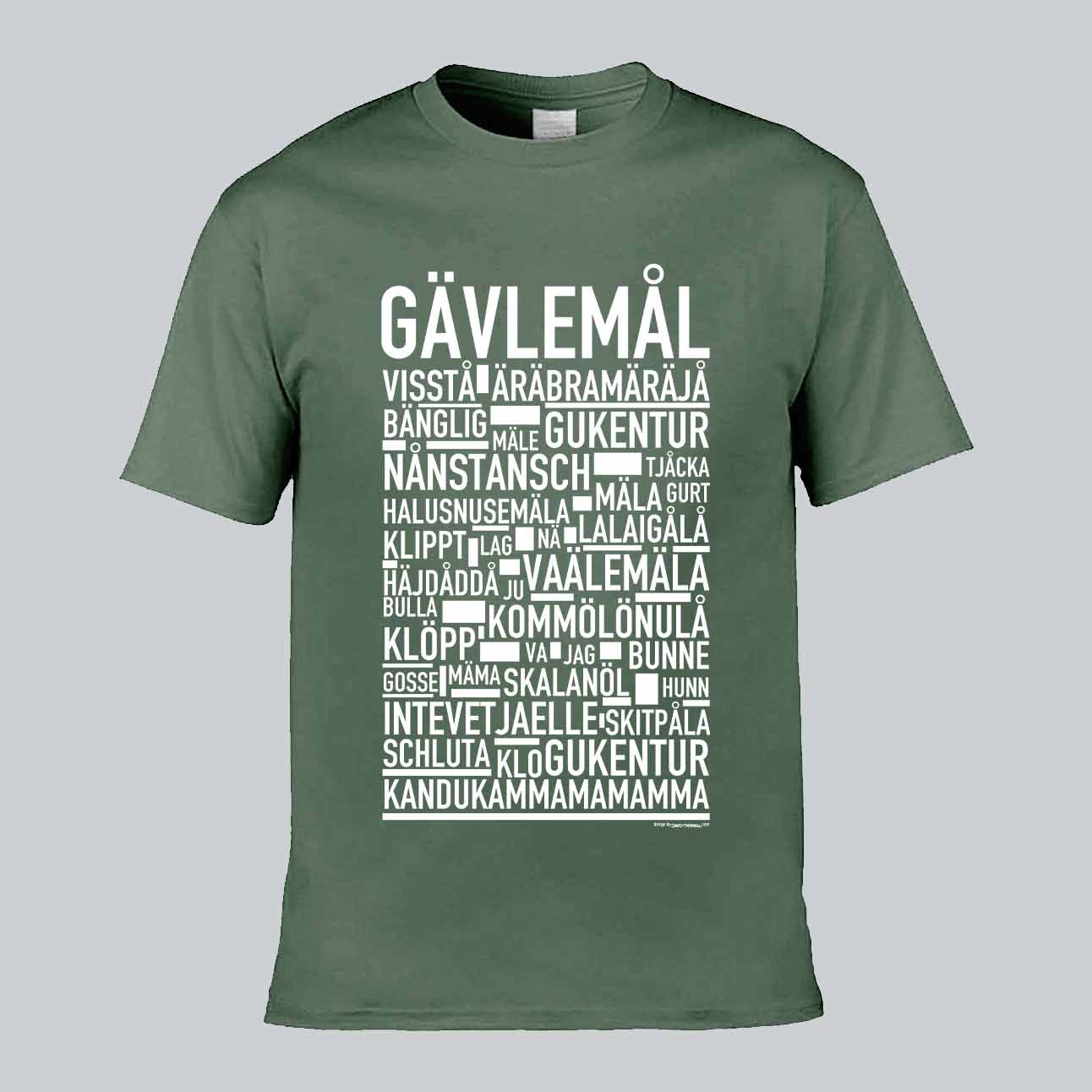 Gävlemål Dialekt Text T-shirt