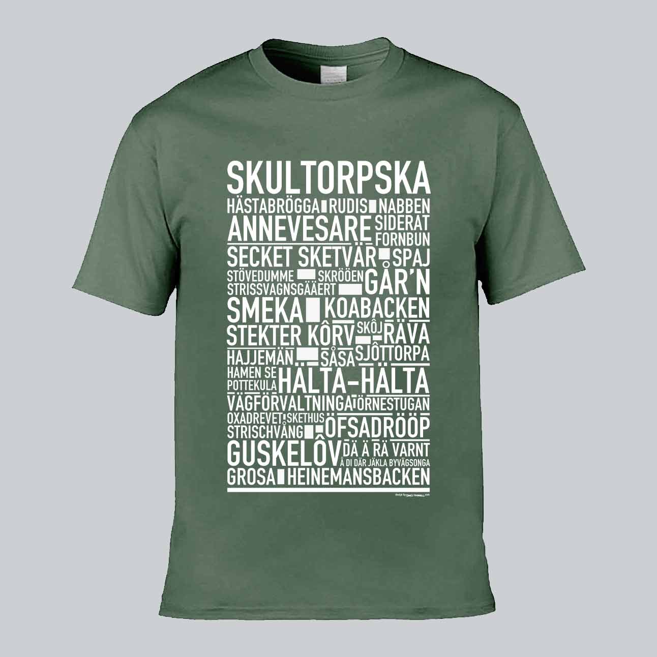 Skultorpska Dialekt Text T-shirt