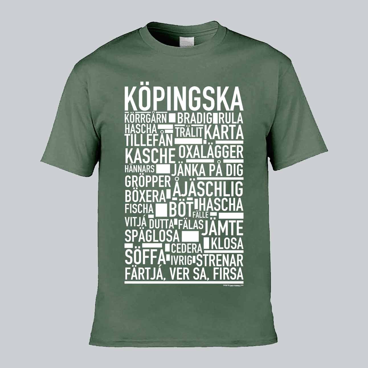 Köpingska Dialekt Text T-shirt