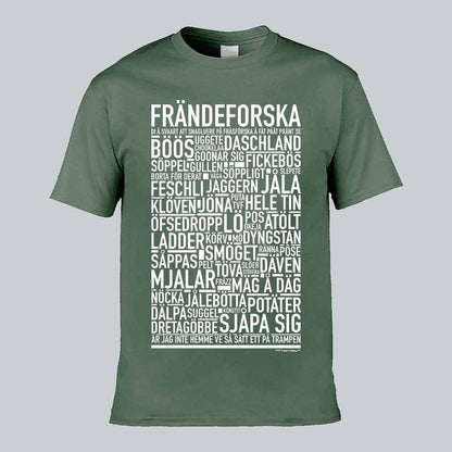 Frändeforska Dialekt Text T-shirt