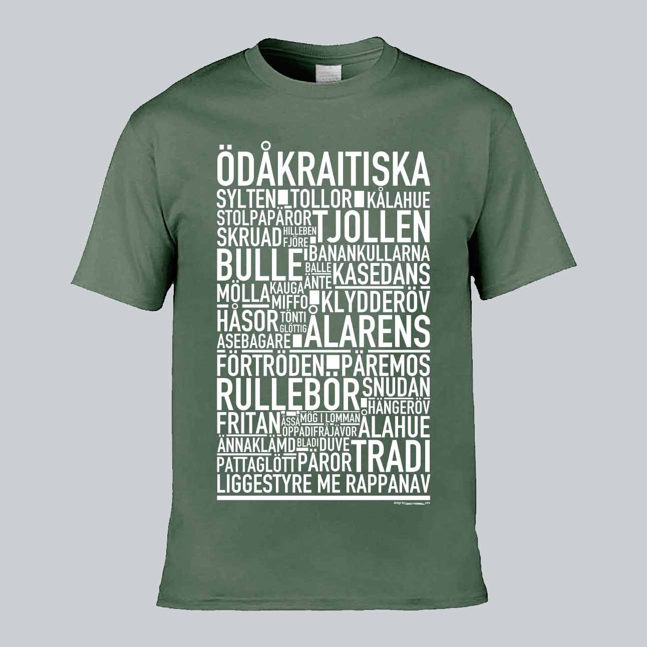 Ödåkraitiska Dialekt Text T-shirt