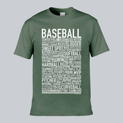 Baseball Text T-shirt