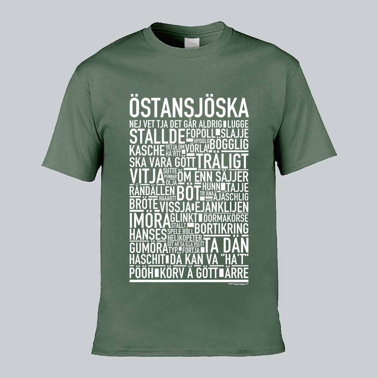 Östansjöska Dialekt Text T-shirt