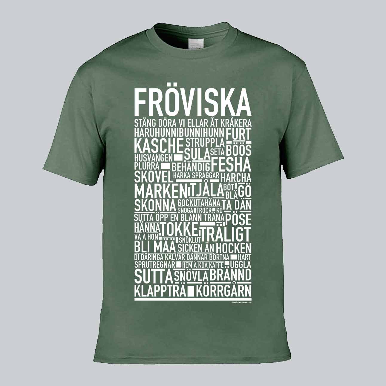 Fröviska Dialekt Text T-shirt