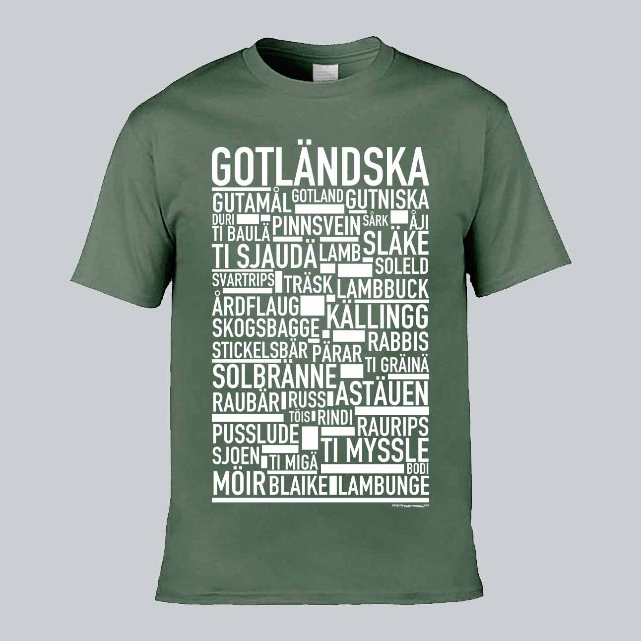 Gotländska Dialekt Text T-shirt