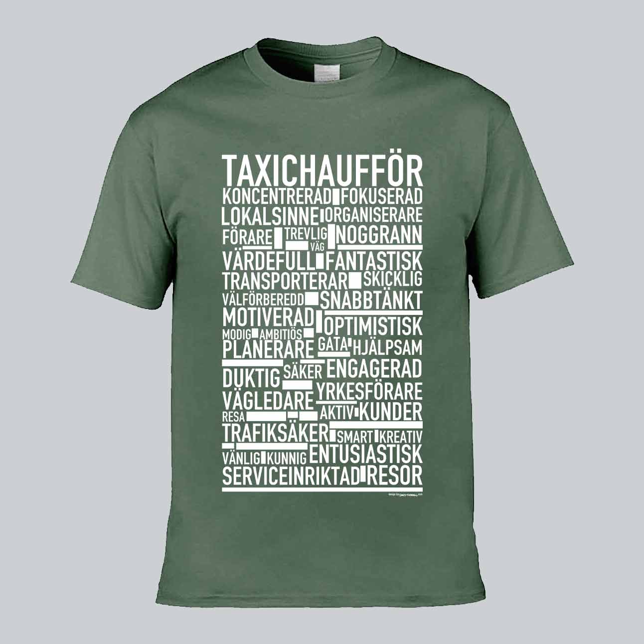 Taxichaufför Text T-shirt