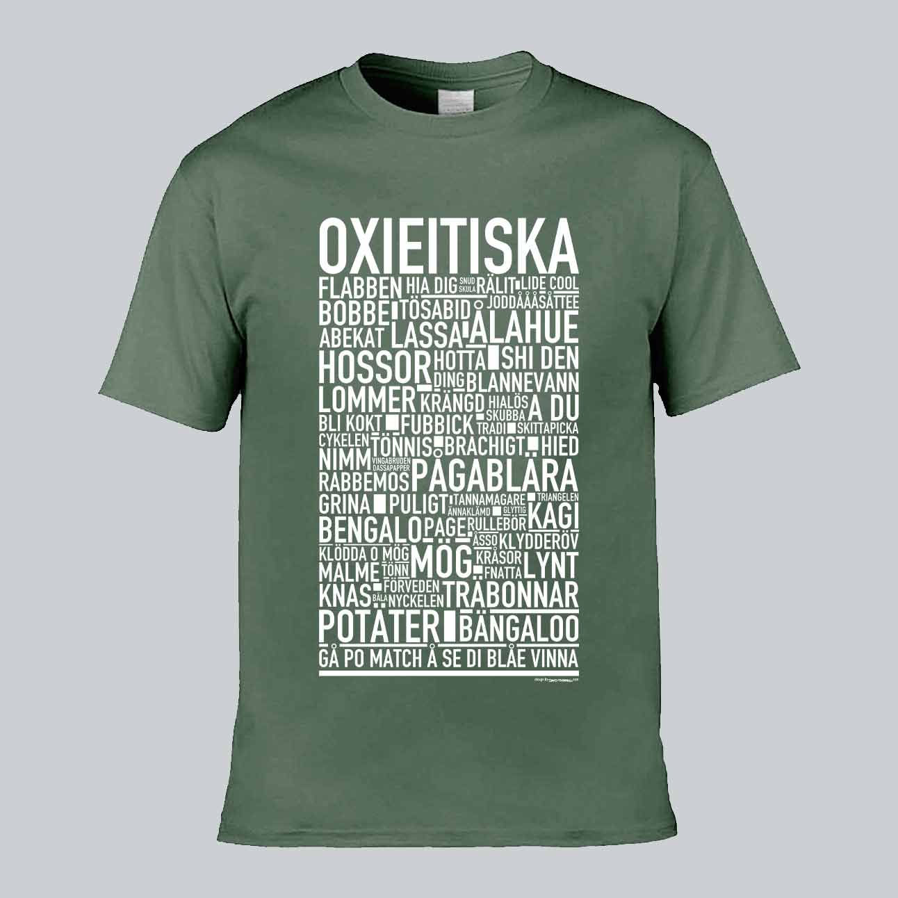Oxieitiska Dialekt Text T-shirt