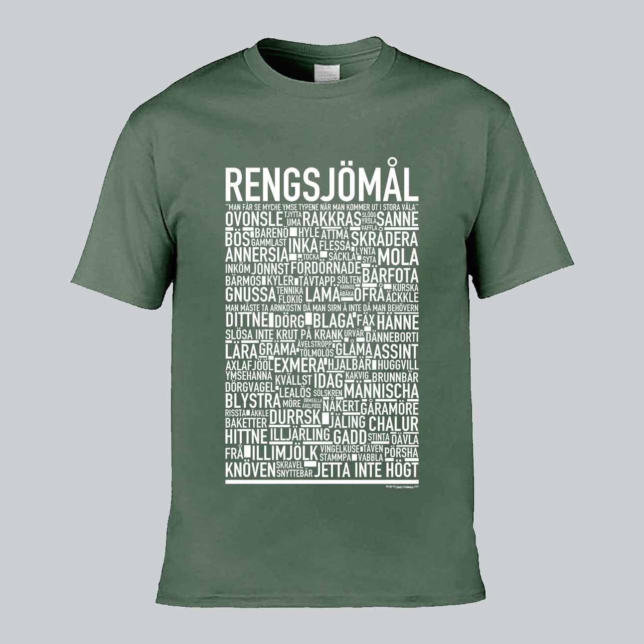 Regnsjömål Dialekt Text T-shirt