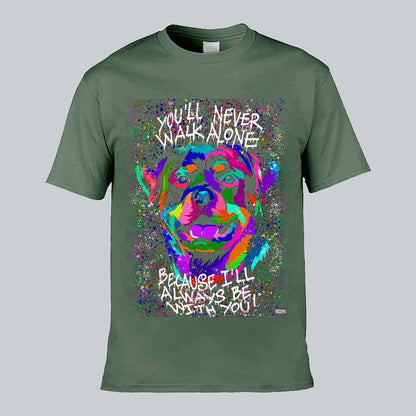 Rottweiler Walk Alone T-shirt