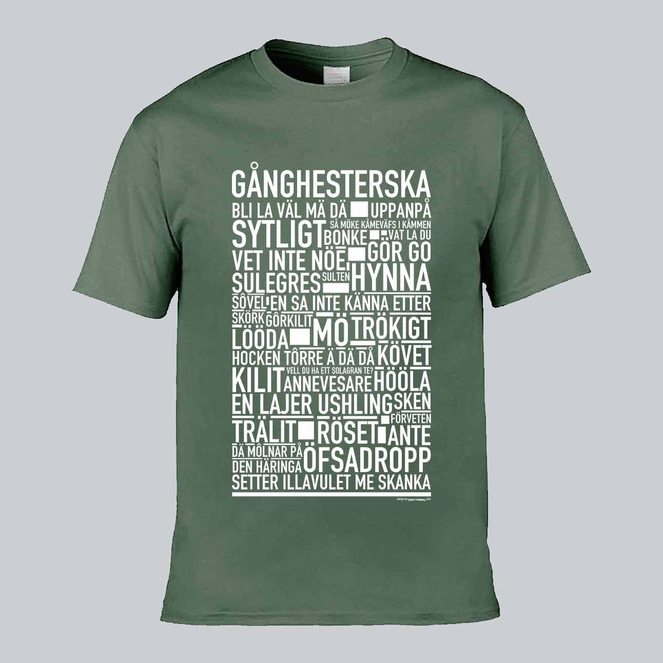 Gånghesterska Dialekt Text T-shirt