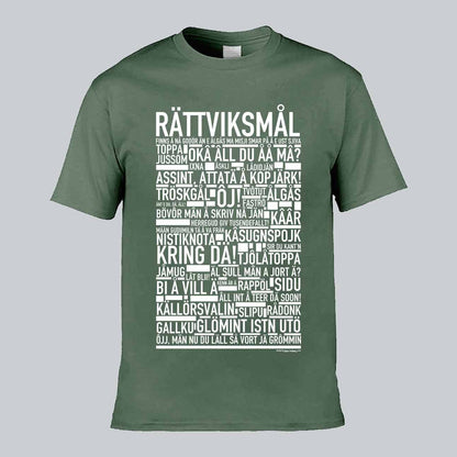 Rättviksmål Dialekt Text T-shirt