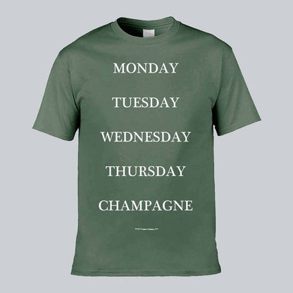 Weekdays Champagne Text T-shirt