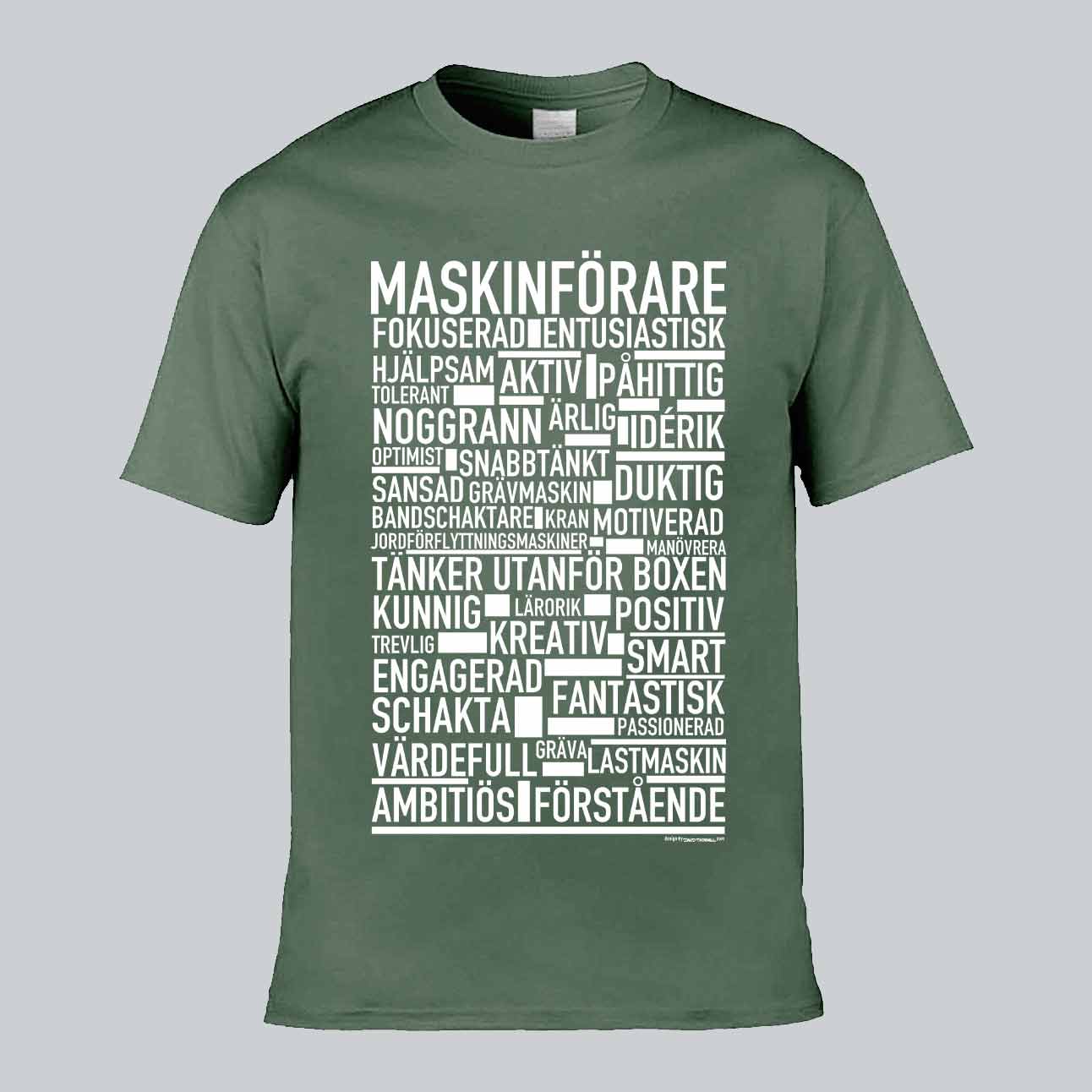 Maskinförare Text T-shirt