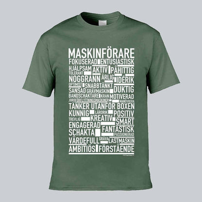 Maskinförare Text T-shirt