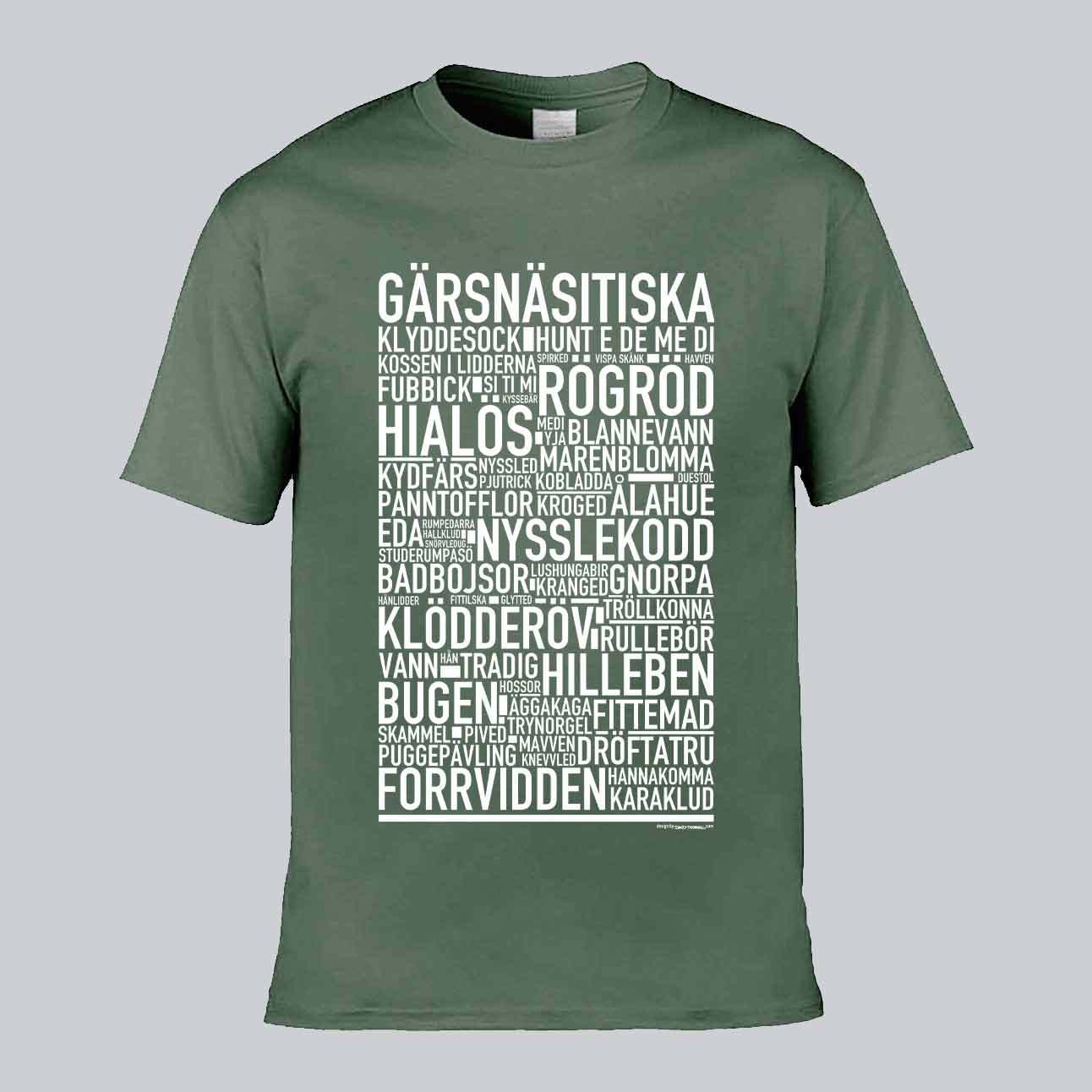 Gärsnäsitiska Dialekt Text T-shirt