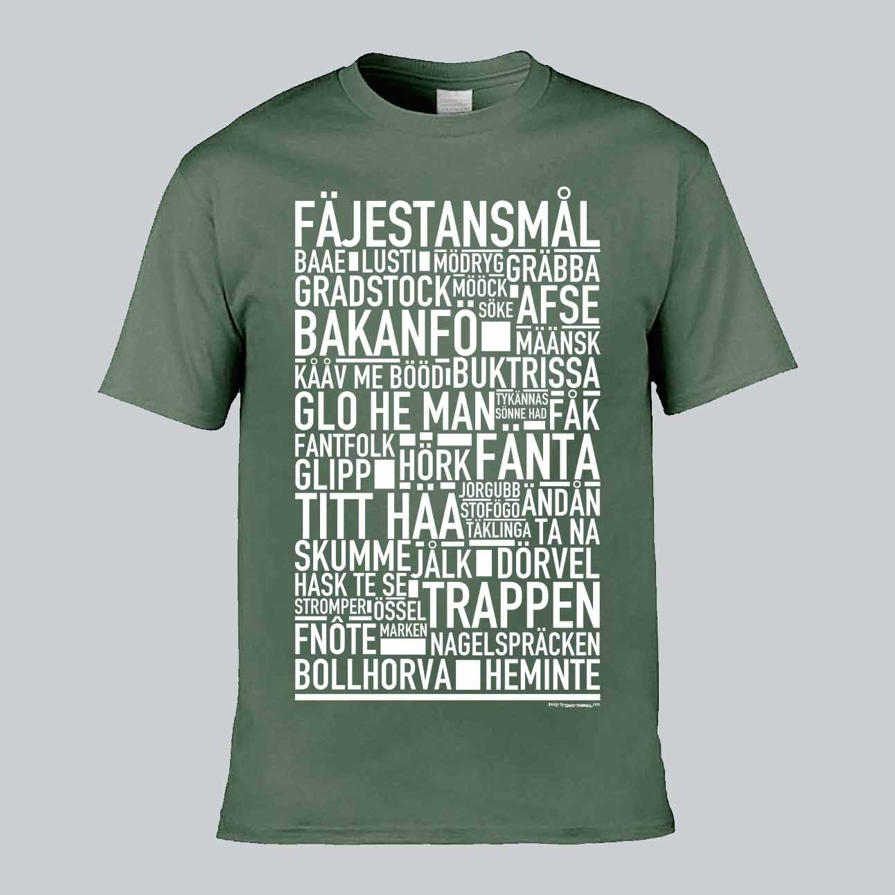Fäjestansmål Dialekt Text T-shirt