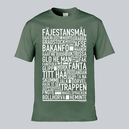 Fäjestansmål Dialekt Text T-shirt
