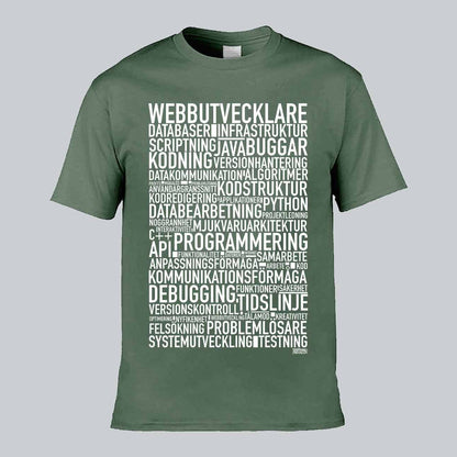 Webbutvecklare Text T-shirt