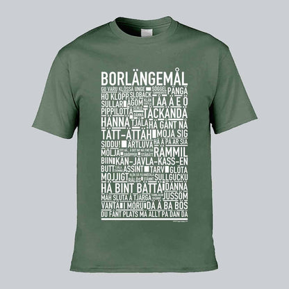 Borlängemål Dialekt Text T-shirt