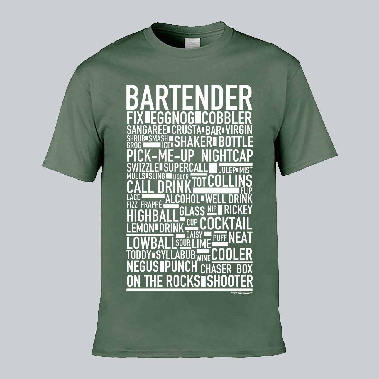 Bartender Text T-shirt
