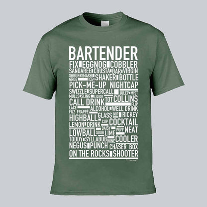 Bartender Text T-shirt