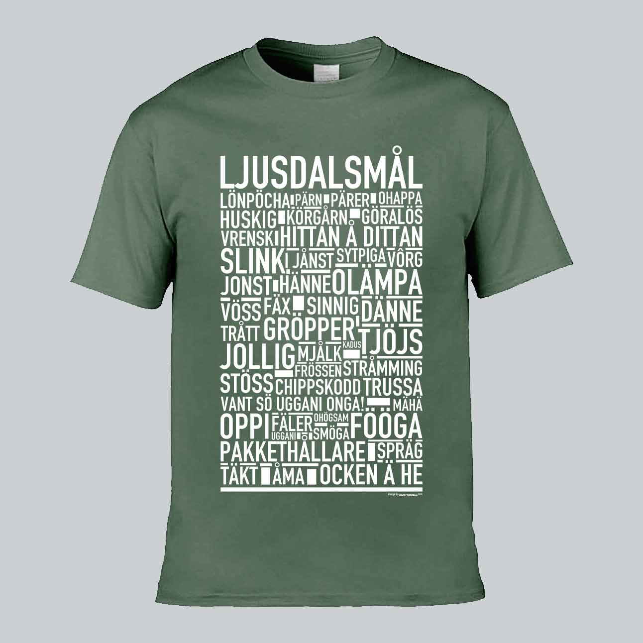Ljusdalsmål Dialekt Text T-shirt
