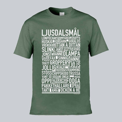 Ljusdalsmål Dialekt Text T-shirt