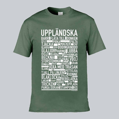 Uppländska Dialekt Text T-shirt