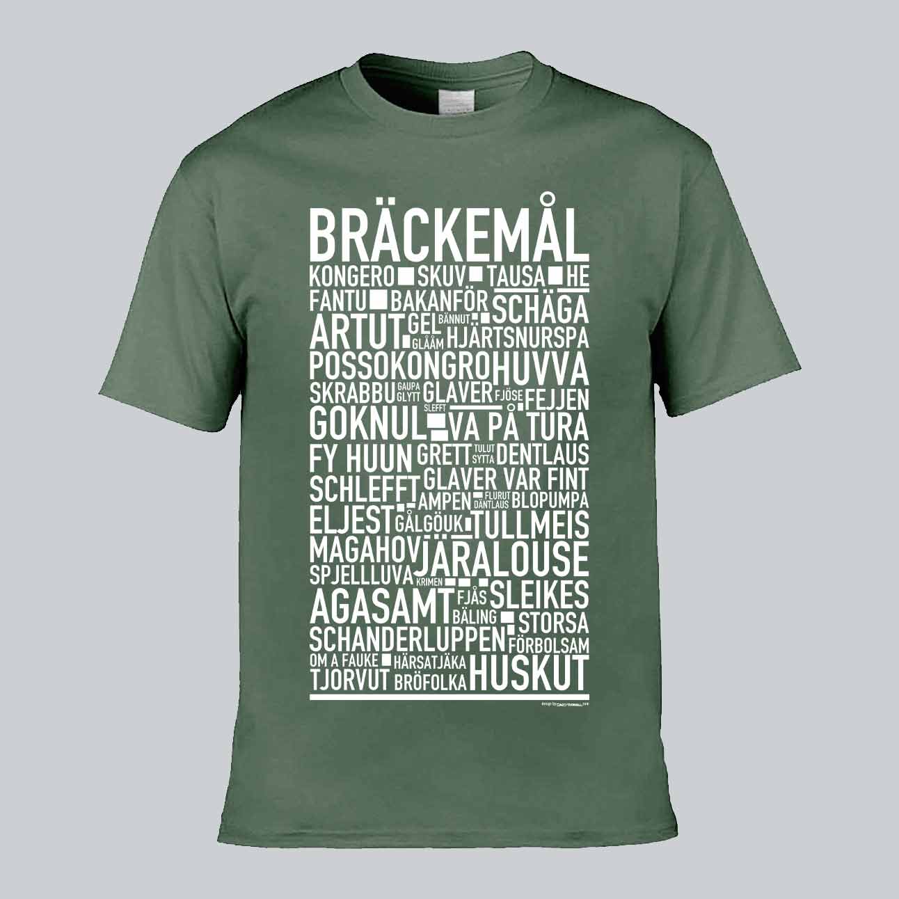 Bräckemål Dialekt Text T-shirt